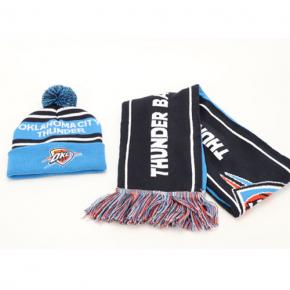 Knitted Warm Sports Fans Beanie and scarf sets