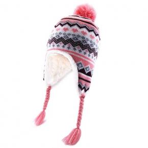 Kids Juquard Knitted Winter Hat 